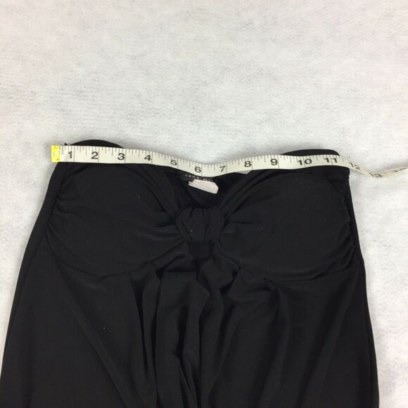 Can't Miss Tube Top Size Small Womens Solid Black Y2k Sexy Cross Front Tank - Picture 4 of 4